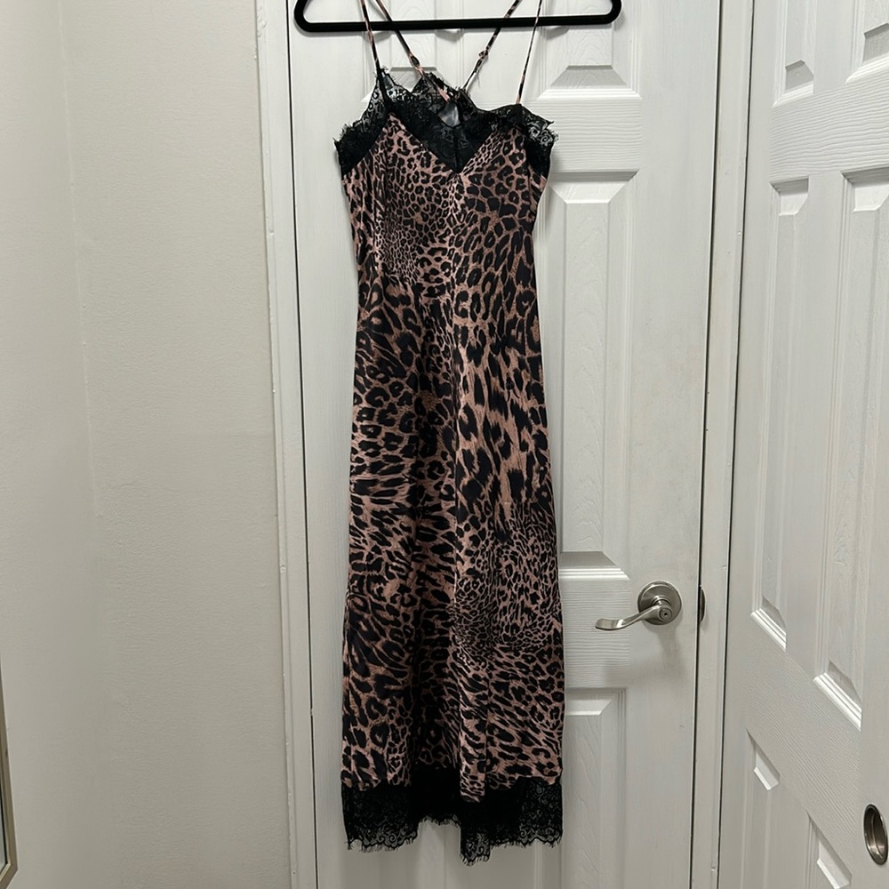 NWT All Saints Satin Midi Dress
